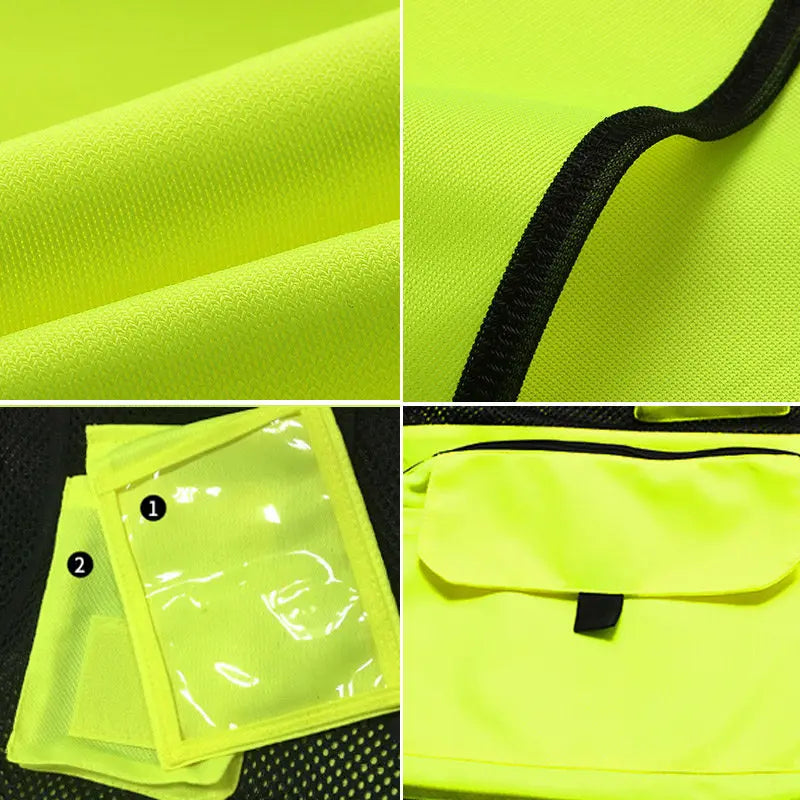 Arbeidsvest med multifunksjonelle lommer Arbeidsvest for menn Konstruksjon Byggearbeid Vester