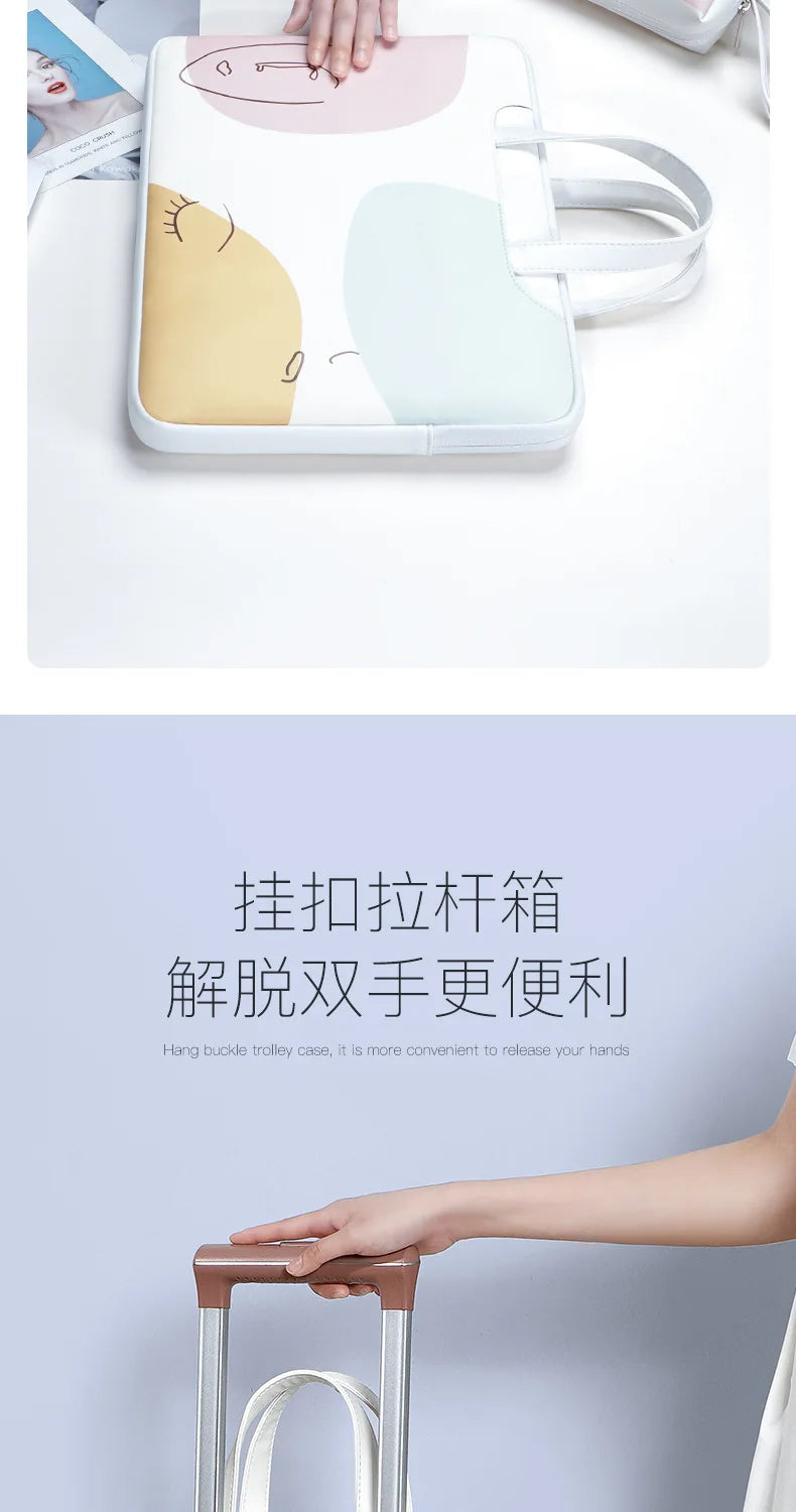 Laptop bag is suitable for laptop air12-16 inch hand bag damska bolsos de hombro Simple design fashion handbags luxury designer