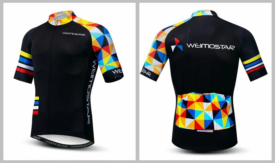 Cycling Jersey Men Bike Mountain Road MTB Shirt Top Summer Bicycle Racing Riding Clothing Uniform Clothes Jackets White Red