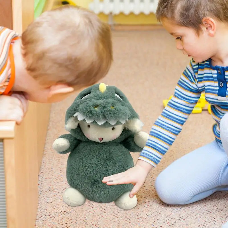 Peluche mouton peluche animaux jouet habiller petite poupée agneau transformation en loup gris / canard jaune / dinosaure peluche agneau Dol