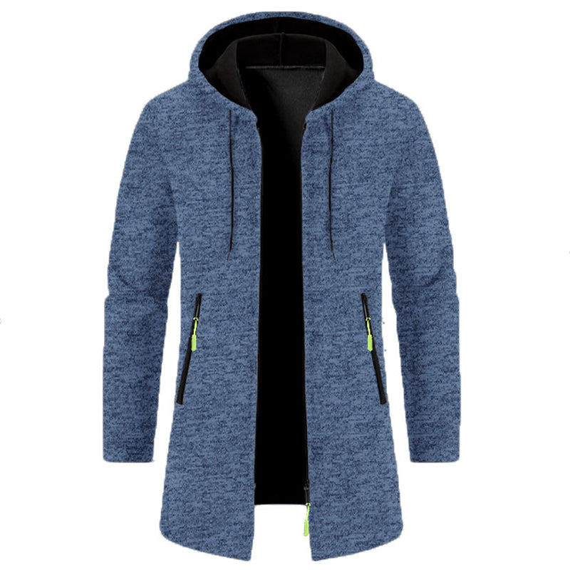 Sudaderas para hombre - Sudaderas con capucha de manga larga para hombre - Sudadera con capucha y cremallera para hombre - Abrigo de invierno oversize para hombre - Suéter negro
