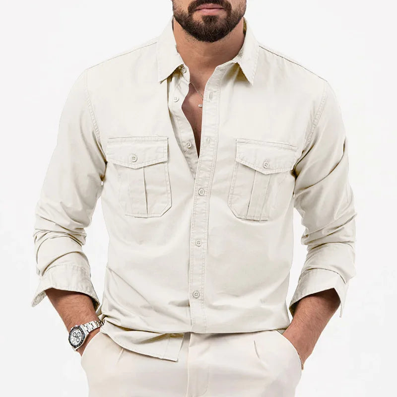 Men Shirt Mens Business Casual Shirts New Arrival Men Famous Brand Clothing Army Green Long Sleeve Camisa Masculina