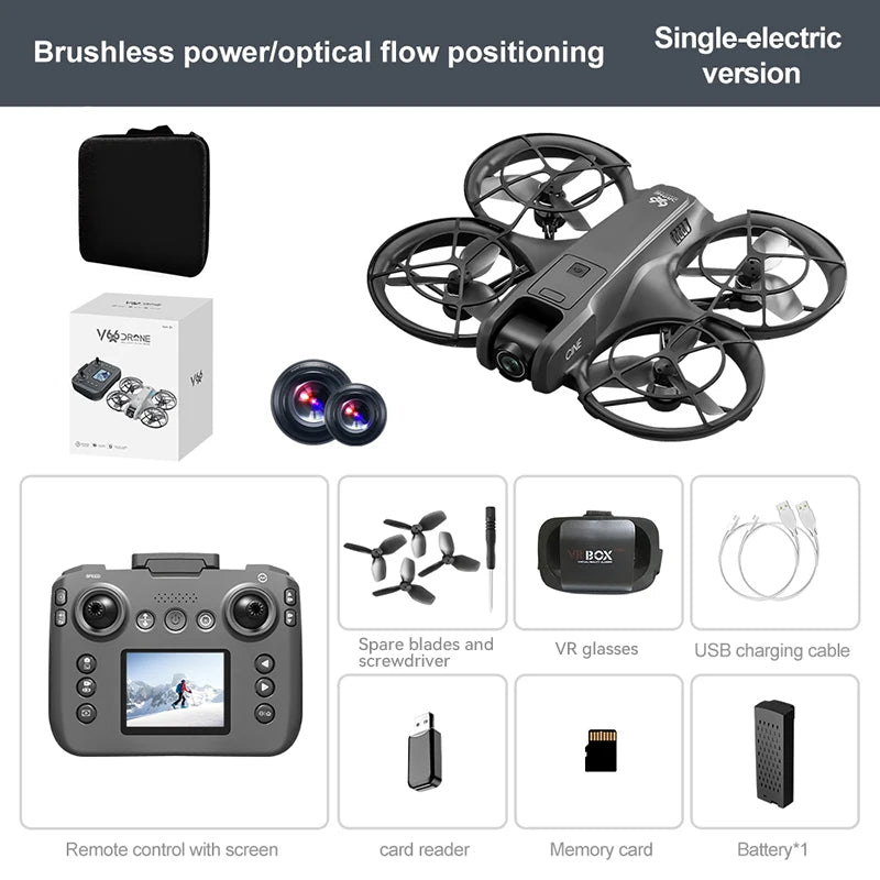 Xiaomi New V666 Mini Drone 4K Professional Aerial 8k Dual Camera Intelligent obstacle avoidance Brushless Quadcopter Kid RC Toy