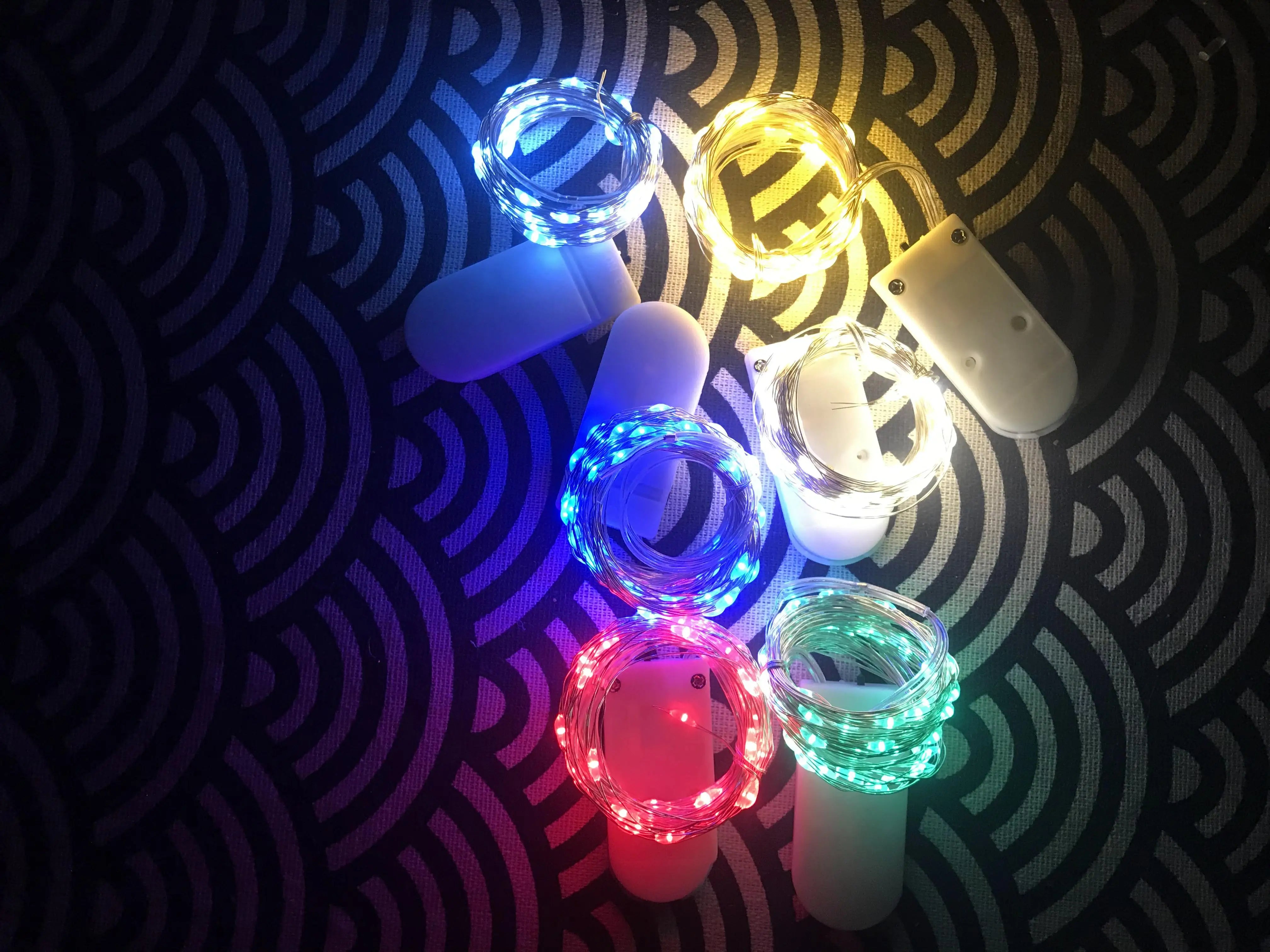 Luces LED de cadena, luz de noche, iluminación navideña, guirnalda de hadas de 1M, 2M, 3M, 5M, luz decorativa para Año Nuevo, boda, fiesta de cumpleaños