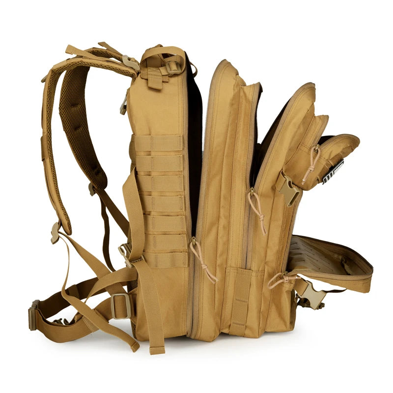 Sac à dos de randonnée - Bretelles réglables, fermeture éclair, sac à dos de voyage et de sport pour camping, randonnée, cyclisme et sports de plein air