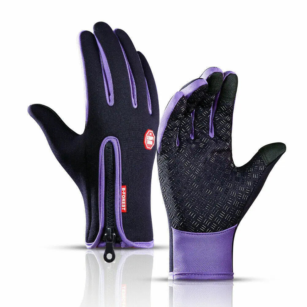 Guantes de Invierno con Pantalla Táctil, Térmicos Cortavientos para Clima Frío, Deportes, Hombres, Mujeres, Ciclismo al Aire Libre, Motocicleta, Antideslizantes