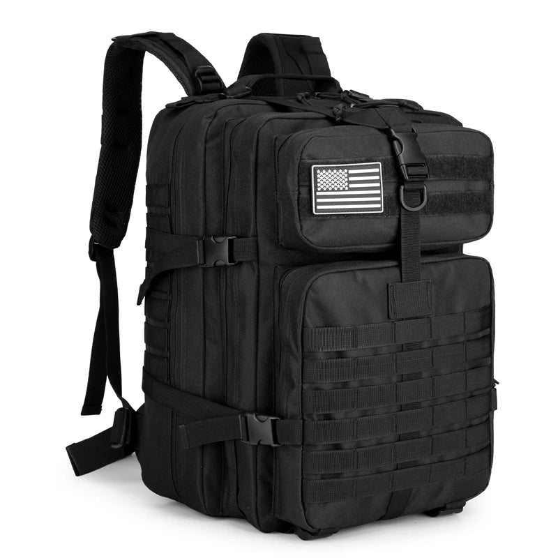 Sac à dos de randonnée - Bretelles réglables, fermeture éclair, sac à dos de voyage et de sport pour camping, randonnée, cyclisme et sports de plein air