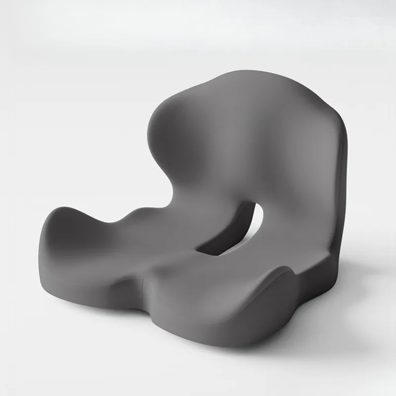 Cojín de espuma viscoelástica de una pieza para oficina, embellecedor de caderas, alivia la columna y con soporte lumbar.