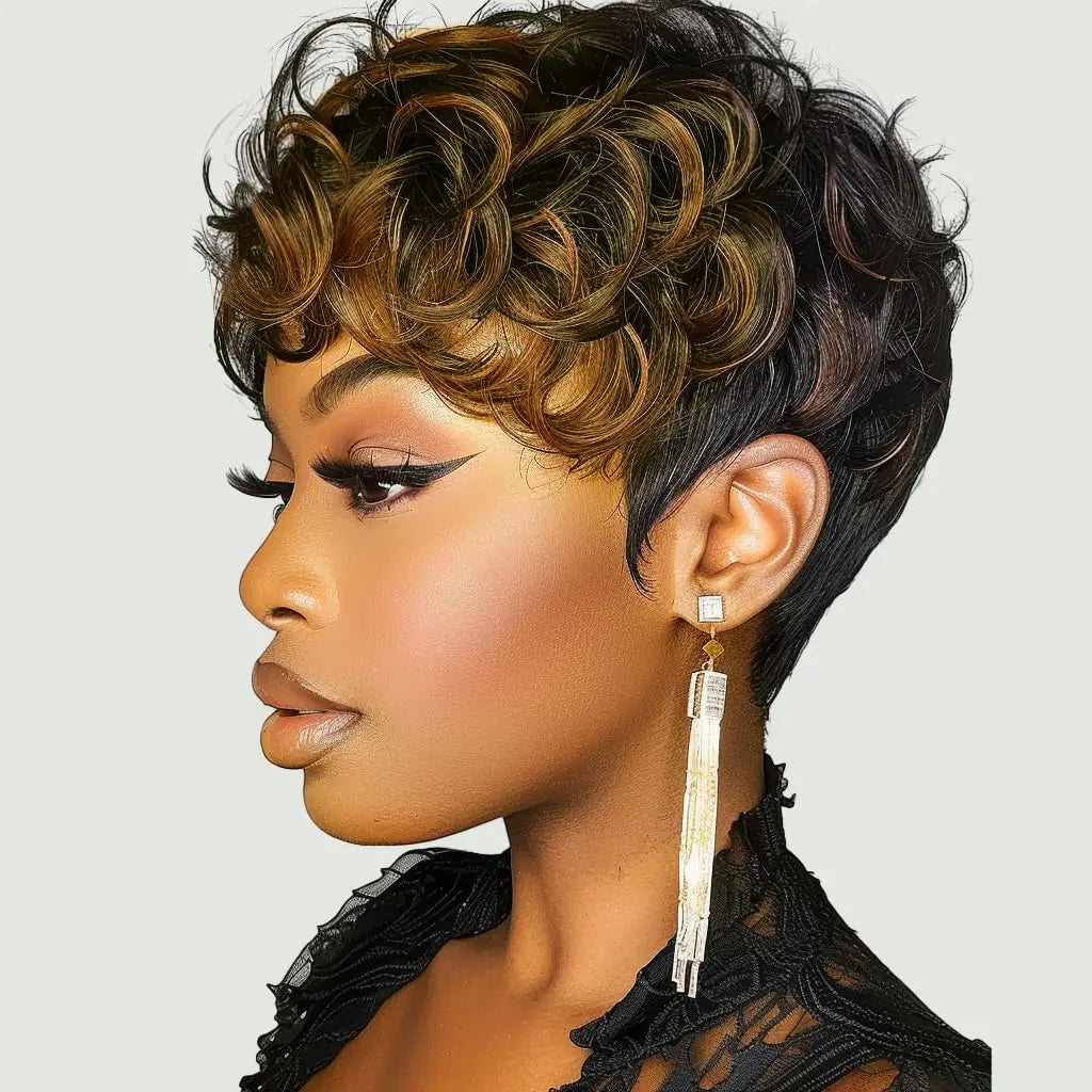 Curly Pixie Elf Wig