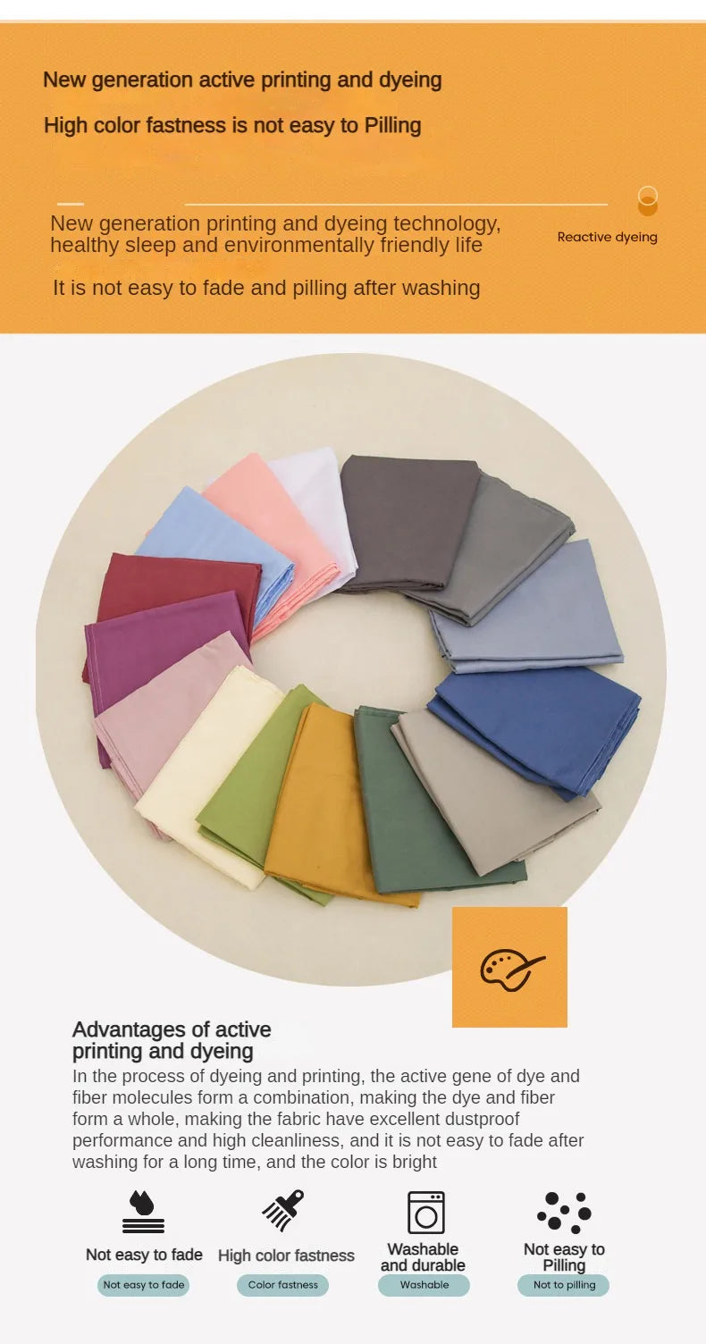 1 stk. laken til dobbeltseng, ensfarget, overlaken, enkelt-/queen-size-/kingsize-laken, myke sengetøylaken til hjemmet