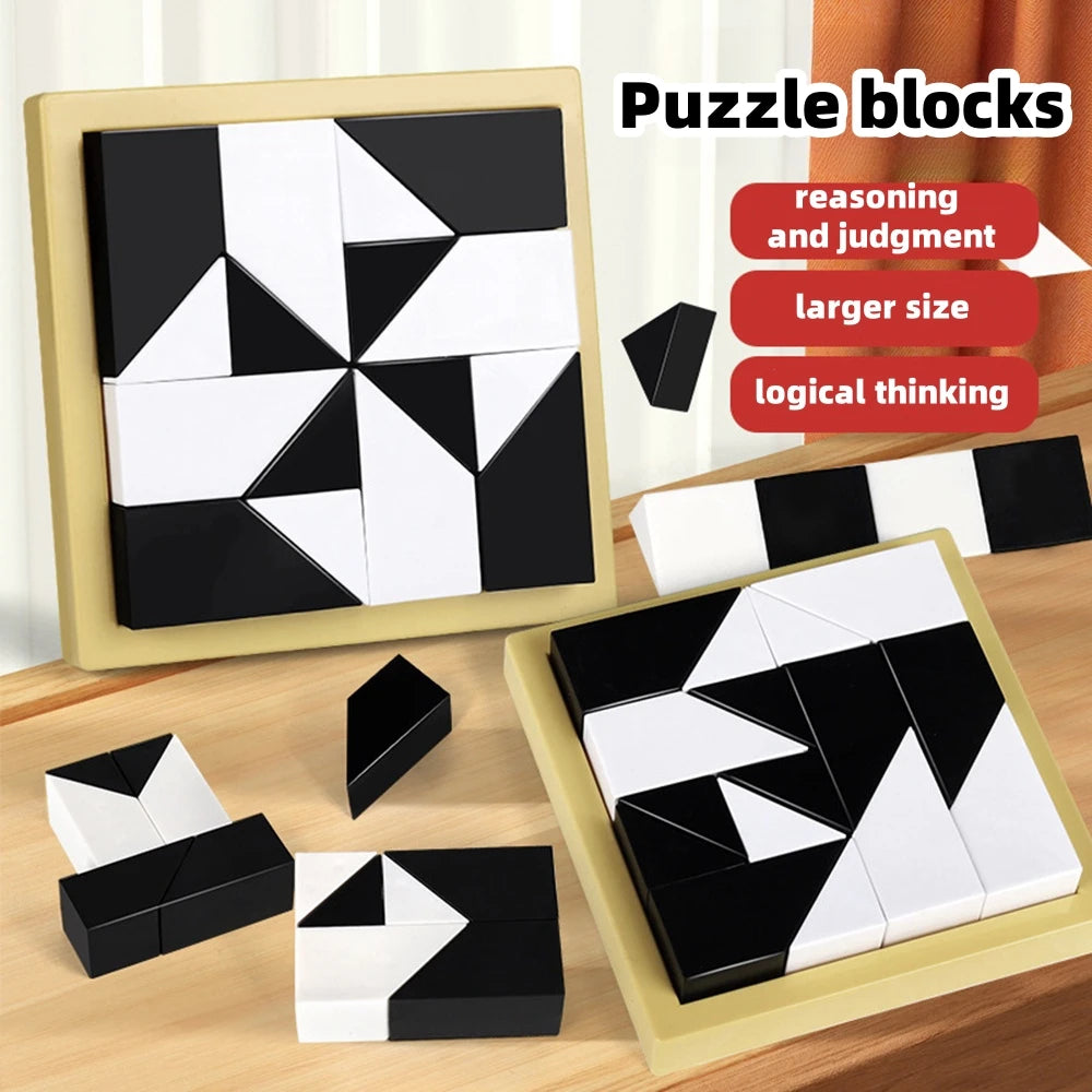 educational hidden building block puzzle toys spatial thinking imagination ability training parent-child interactive game