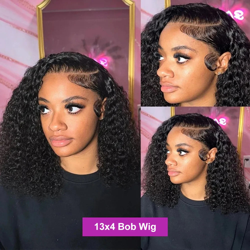 Glueless Deep Wave Bob Wig