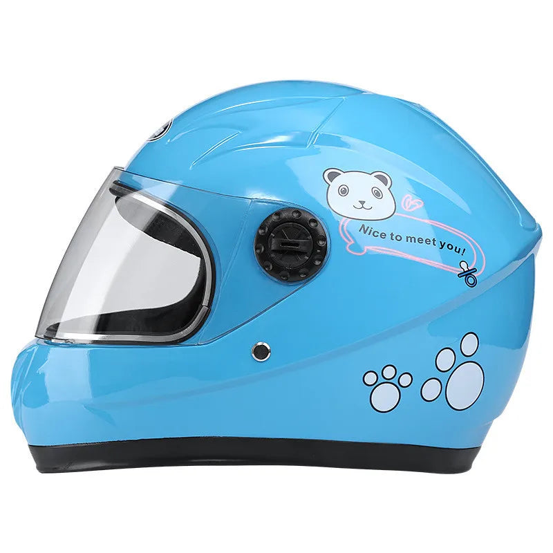Casque de moto intégral amovible pour enfant, adapté à toutes les saisons, protection sportive pour enfants