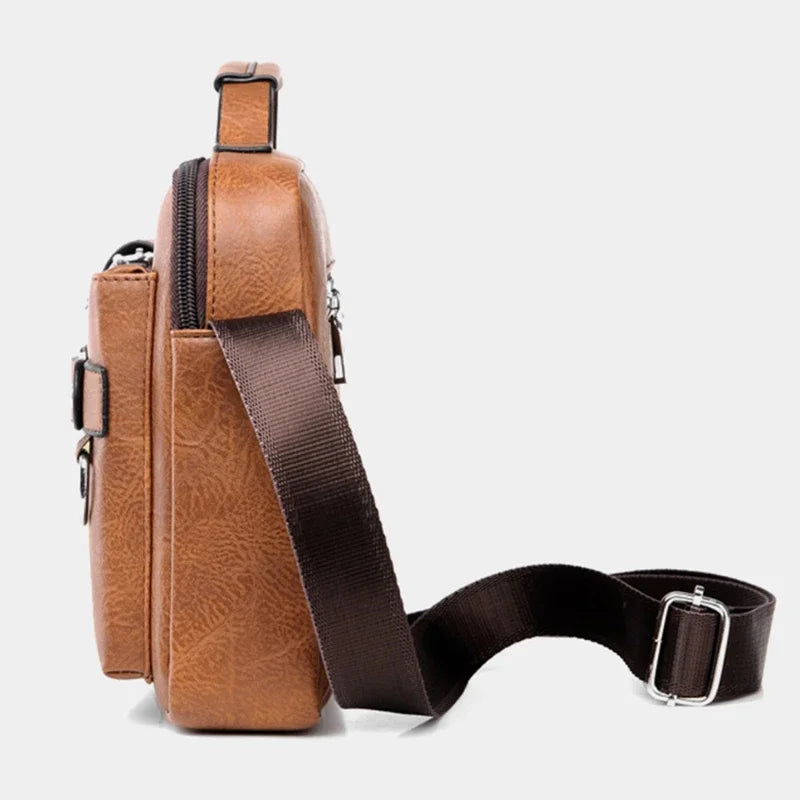 Bolsos Cruzados para Hombre Bolsos de Hombro Impermeables Multifunción Viaje Trabajo Negocios