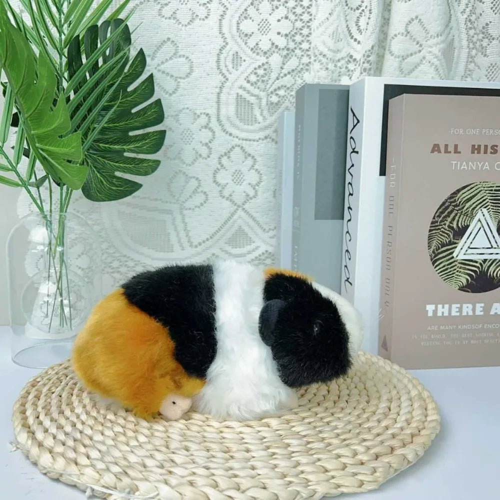 Cartoon Stuffed Animals Guinea Pig Stuffed Cute Dolls Real Life Plush Mouse Dolls 18cm Fluffty Hamster Doll Children Gift