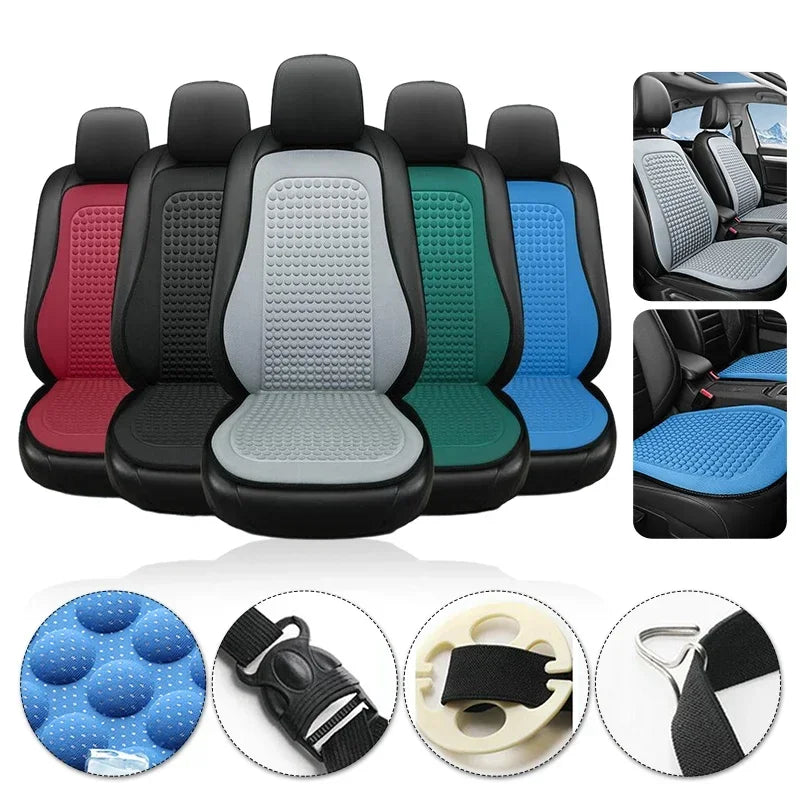 Universal Car Seat Cushion Cover Ice Silk Breathable Summer Cool Auto Cushion Vehicle Backrest Car Interior Accessories