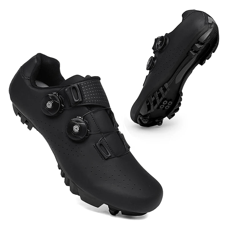 Zapatillas de Ciclismo MTB de Hombre, Botas de Ciclismo de Carretera Deportivas, Zapatillas de Velocidad Planas para Competición, Zapatillas de Montaña para Senderismo, Calzado de Bicicleta, Zapatillas de Ciclismo con Pedal SPD