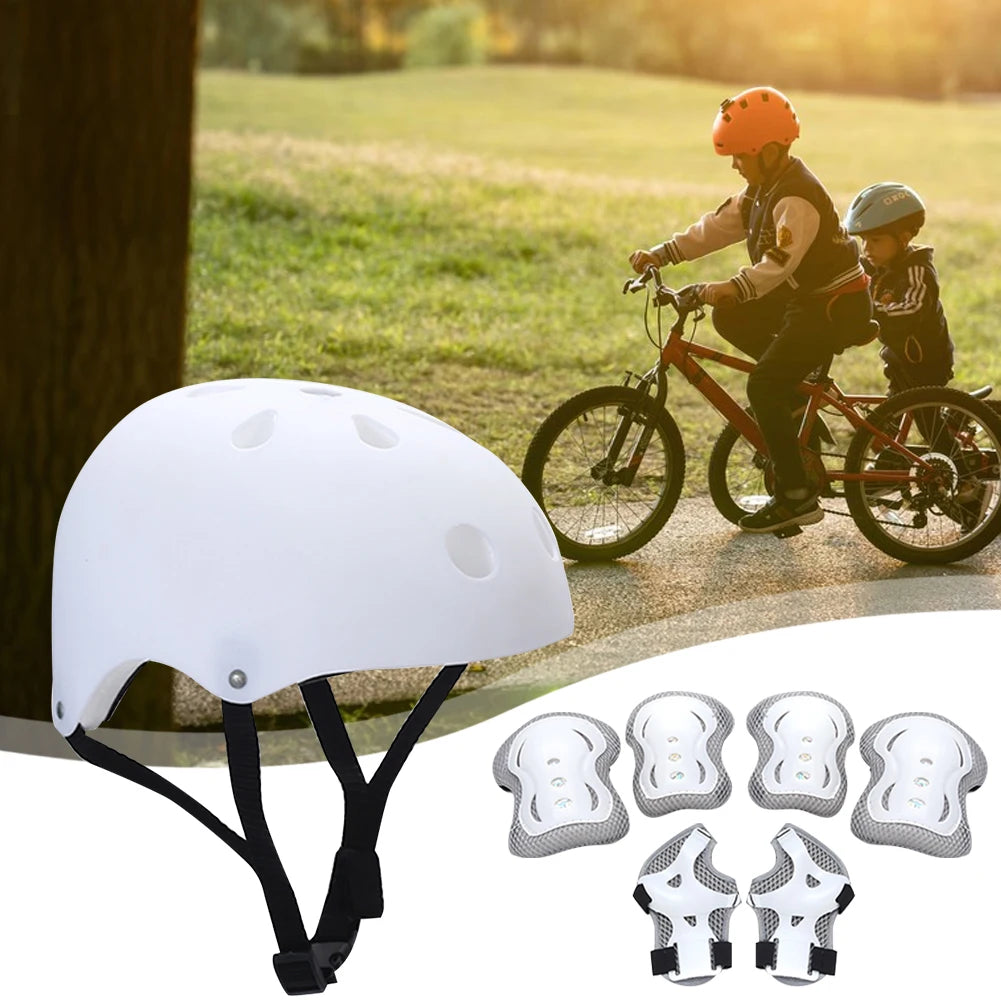 Kids Safety Helmet Knee Elbow Pad Set Toddler Helmet with Protective Gear Set for Bicycle Cycling Skateboard Scooter Skating
