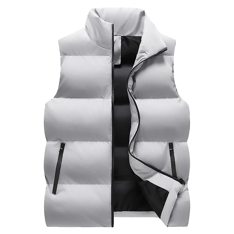 Chaleco de hombre cortavientos, chaqueta sin mangas para hombre, chaqueta de invierno, abrigo casual, chaleco de hombre de algodón grueso y cálido