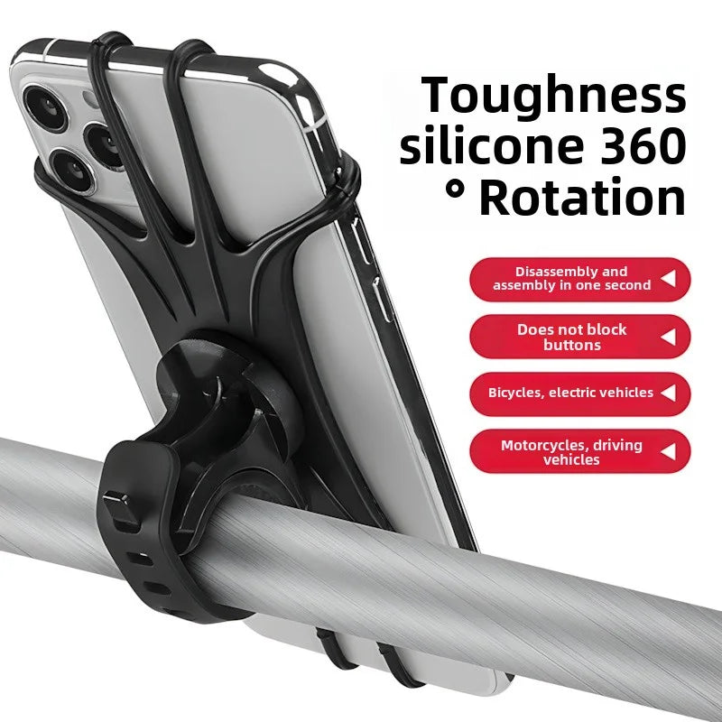 Support de téléphone en silicone (1 unité) - Support mains libres pour regarder le Super Bowl en toute tranquillité, même en grignotant