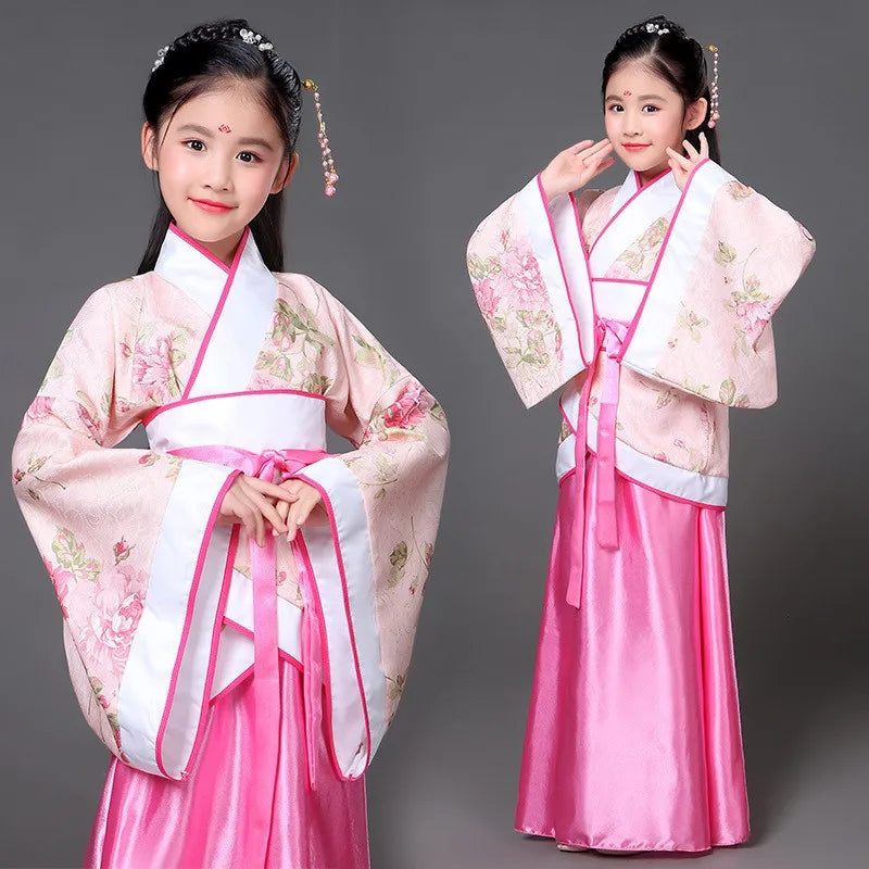 Vestido de Princesa Mulan Hanfu para Niñas