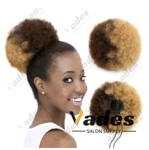 Queue de cheval en cheveux humains bouclés Afro Crépus Chignon à cordon de serrage Extensions de chignon haut à clipser pour femmes noires 4 6 8 pouces