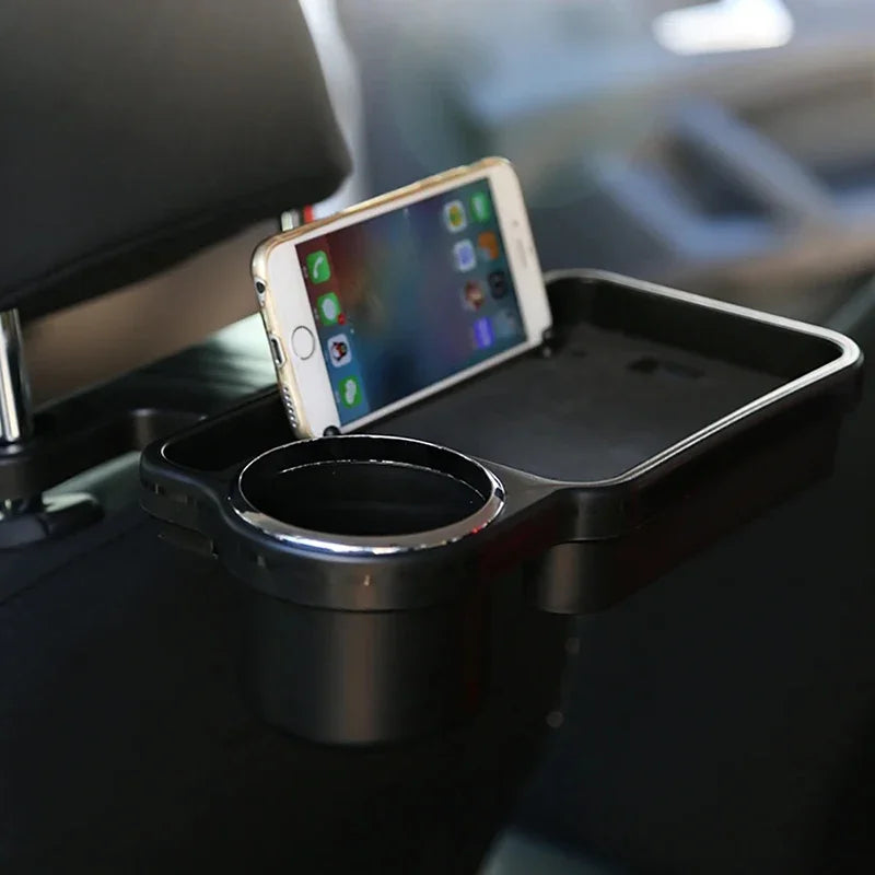 Children Universal Car Headrest Drink Holder Baby Back Seat Travel Table Drink Food Cup Tray Folding Holder Desk Stand Mount