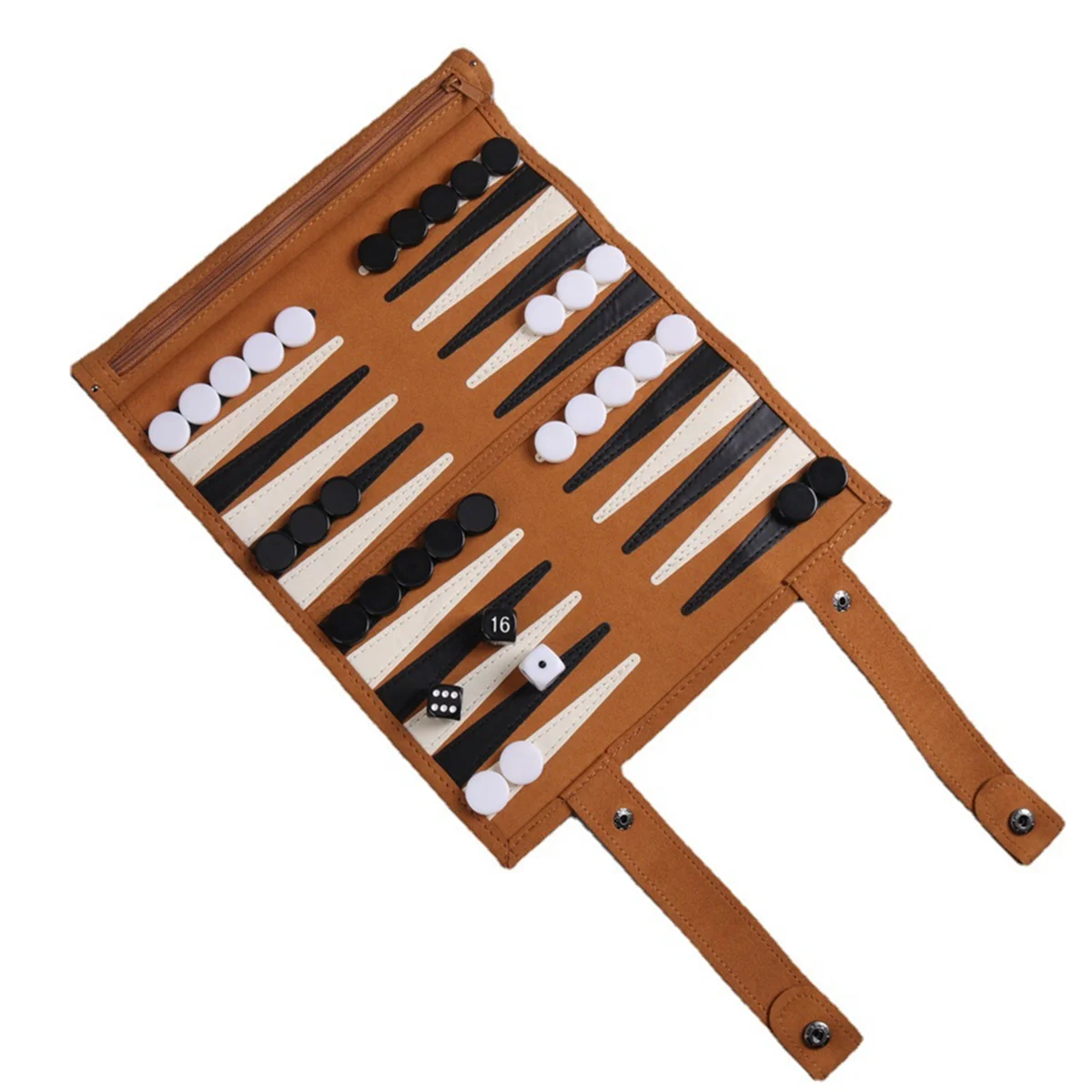 Juego de mesa de Backgammon, sets de backgammon portátiles para adultos, juegos de viaje para adultos, diseño de rollo, juego de mesa de rompecabezas para niños