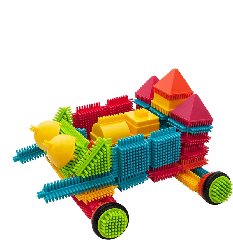 Juguetes de construcción de bloques DIY, ladrillos de modelado educativos para niños, montaje interactivo entre padres e hijos para infantes