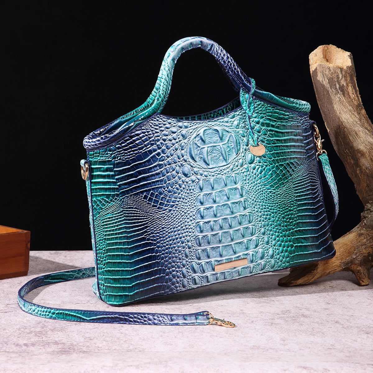 crocodile pattern colorful solid color high