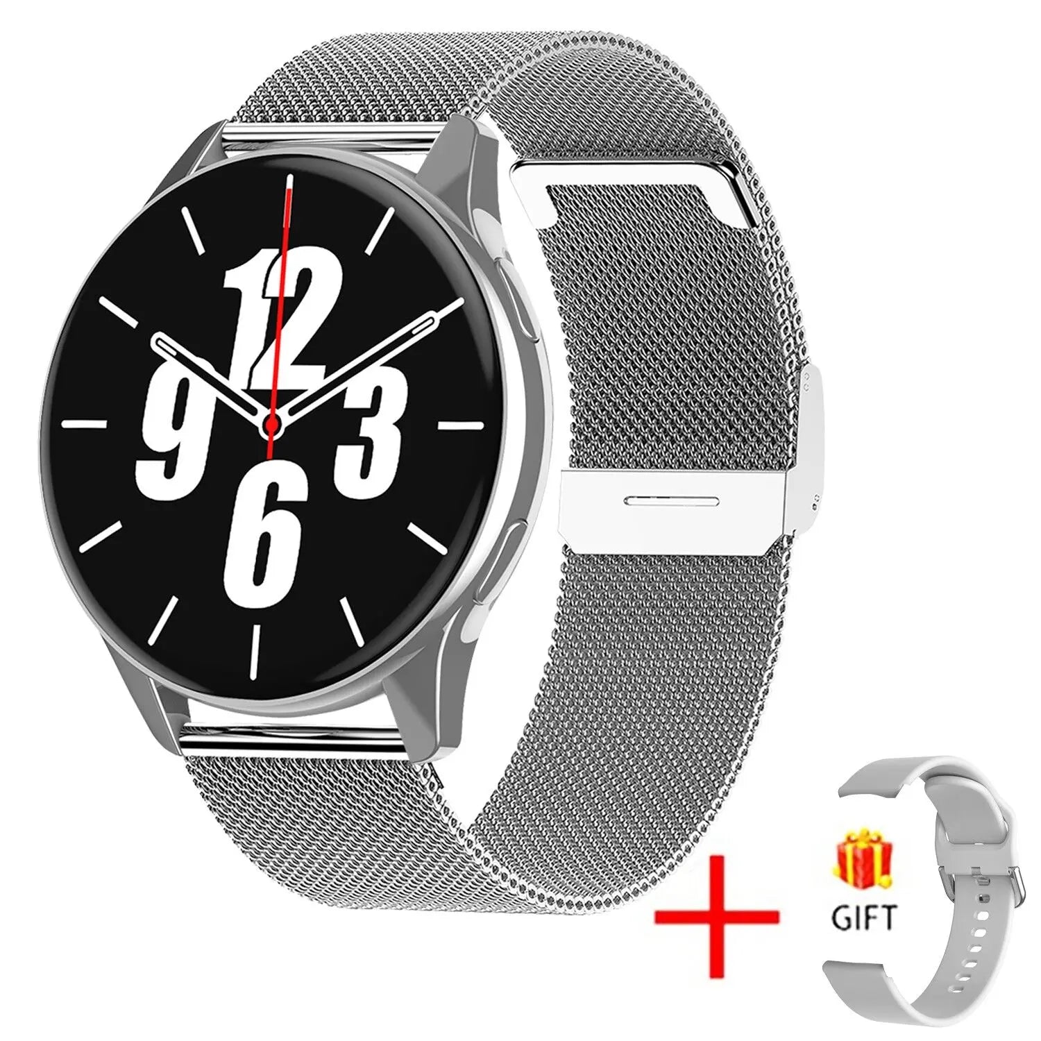LIGE Nuevo reloj inteligente carga inalámbrica Smartwatch llamadas Bluetooth relojes hombres mujeres pulsera de fitness esfera personalizada + caja