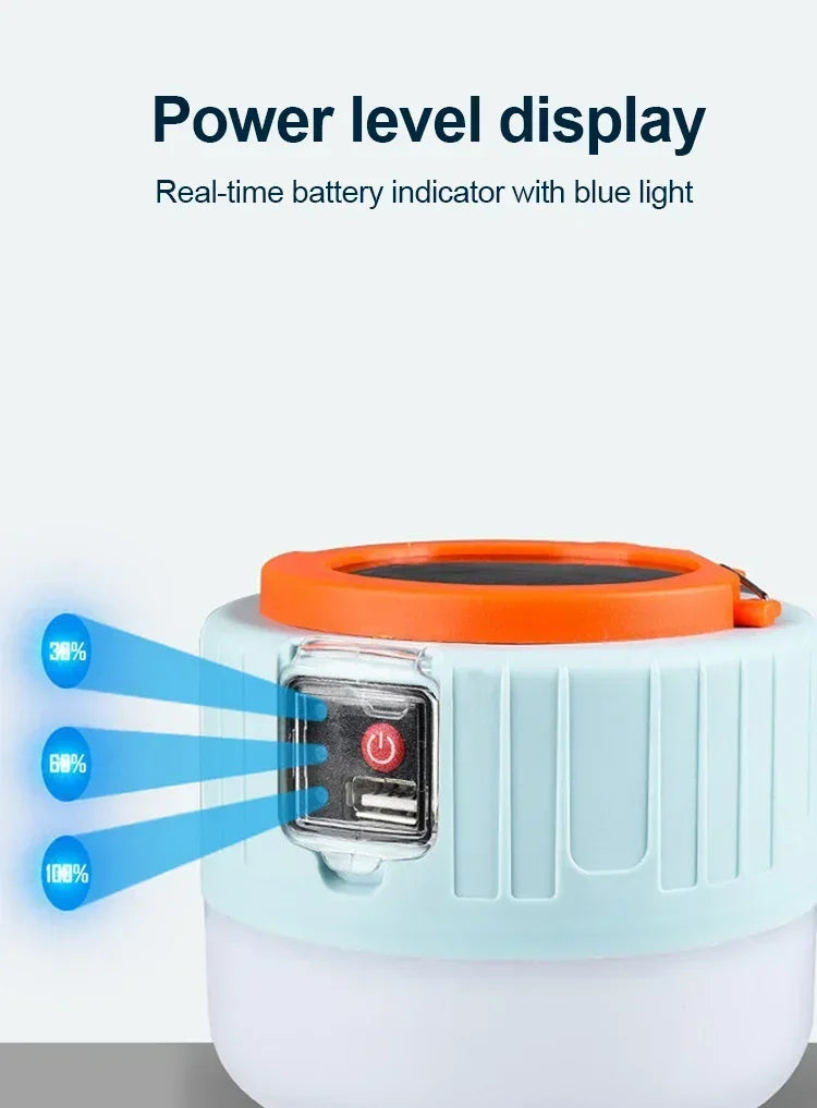 Linterna de camping portátil Power Bank Linternas LED de camping de mano impermeables para tienda de campaña al aire libre Foco recargable Linterna
