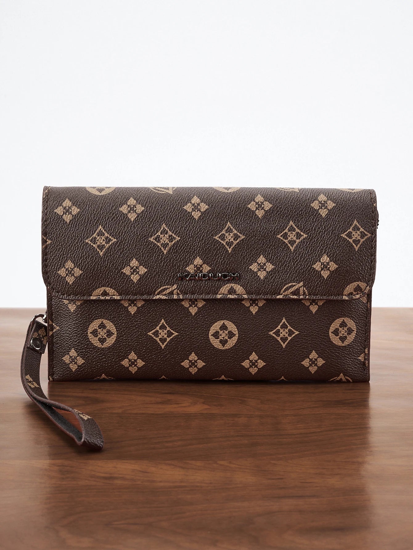 Classic Premium Men's Clutch Wallet - Double Layer Ultra-Thin Large Capacity Portable Wristlet Long Wallet