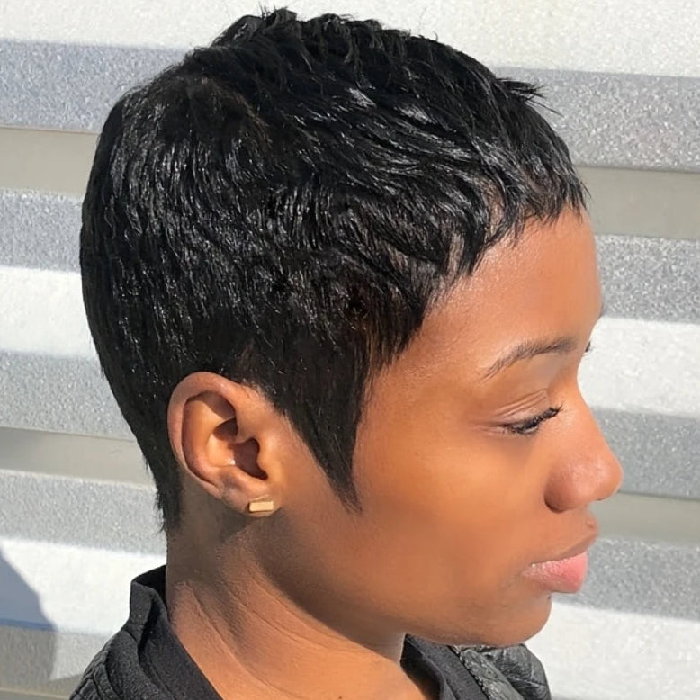 Curly Wave Pixie Wig