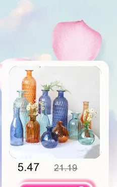 Modern Living Room Glass Vase Desktop Flower Vases For Homes Arrangement Container Decorations Bedroom Gold Decor