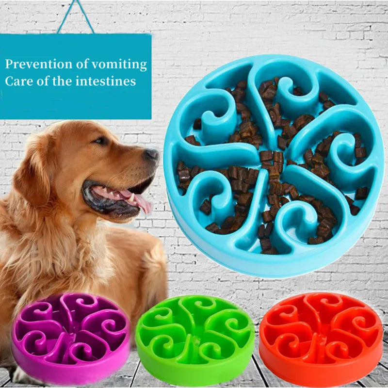 Comedero Lento para Perros, Divertido, Antideslizante, Anti-Glotón, Comederos Más Lentos, Cuenco Ecológico para Perros Grandes, Medianos, Pequeños y Cachorros