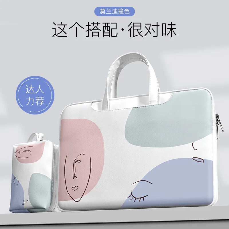 Laptop bag is suitable for laptop air12-16 inch hand bag damska bolsos de hombro Simple design fashion handbags luxury designer