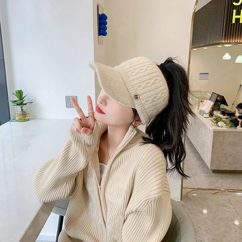 Women’s Ponytail Knit Hat