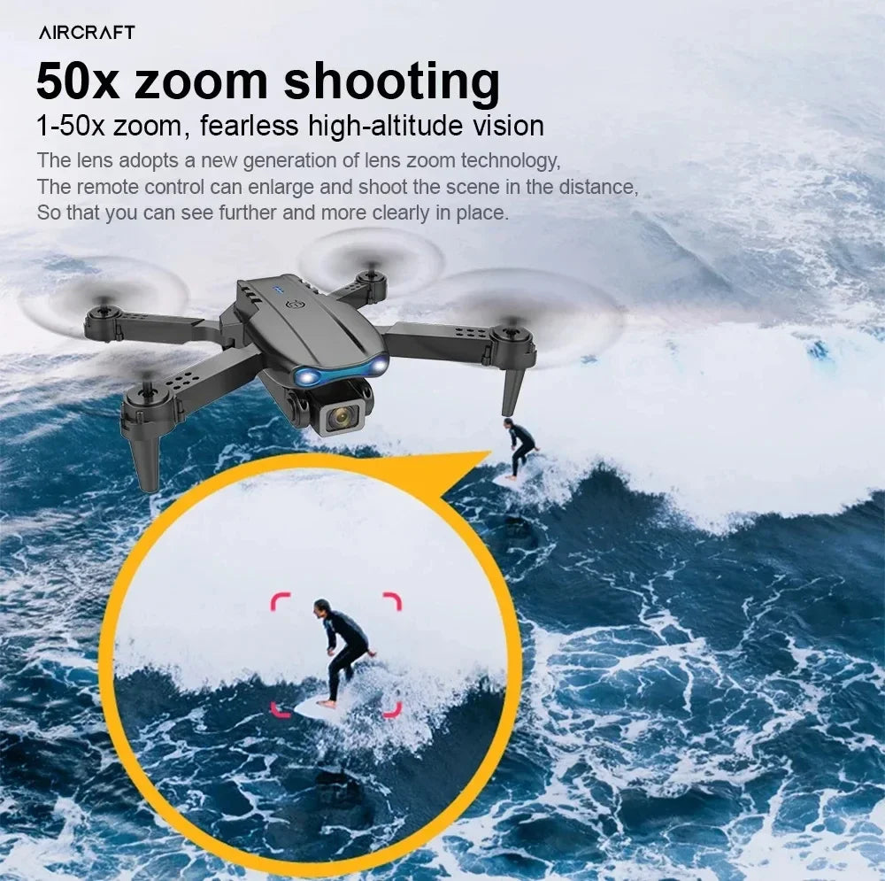 KBDFA E99Pro Drone HD Professional 4k drone Dual Camera WIFI fpv Aircraft Quadcopter Obstacle Avoidance Aerial Photography Drone