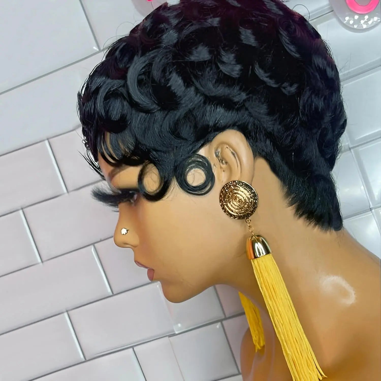 Pixie Cut Short Curly Wig