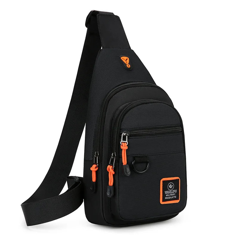 Bolso de hombro para hombre, de ocio al aire libre, para senderismo y bicicleta, bandolera deportiva impermeable, mochila de viaje, bolso de pecho para hombre, bolso de hombro