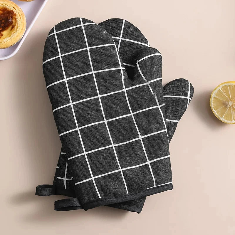 Gants de cuisine, gants de four, gants de four à micro-ondes, gants en lin résistants aux hautes températures, ustensiles de cuisine