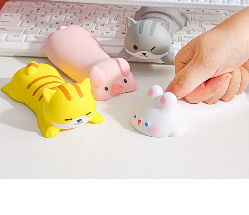 Nuevo y bonito soporte de muñeca para ratón, reposabrazos para ordenador portátil, escritorio ergonómico, juguetes Kawaii de aumento lento