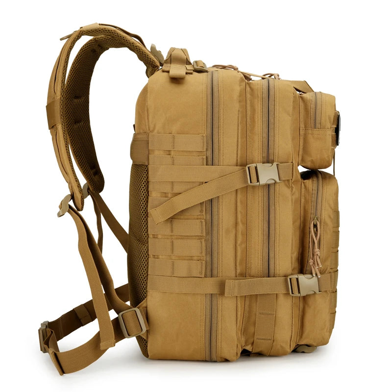 Sac à dos de randonnée - Bretelles réglables, fermeture éclair, sac à dos de voyage et de sport pour camping, randonnée, cyclisme et sports de plein air