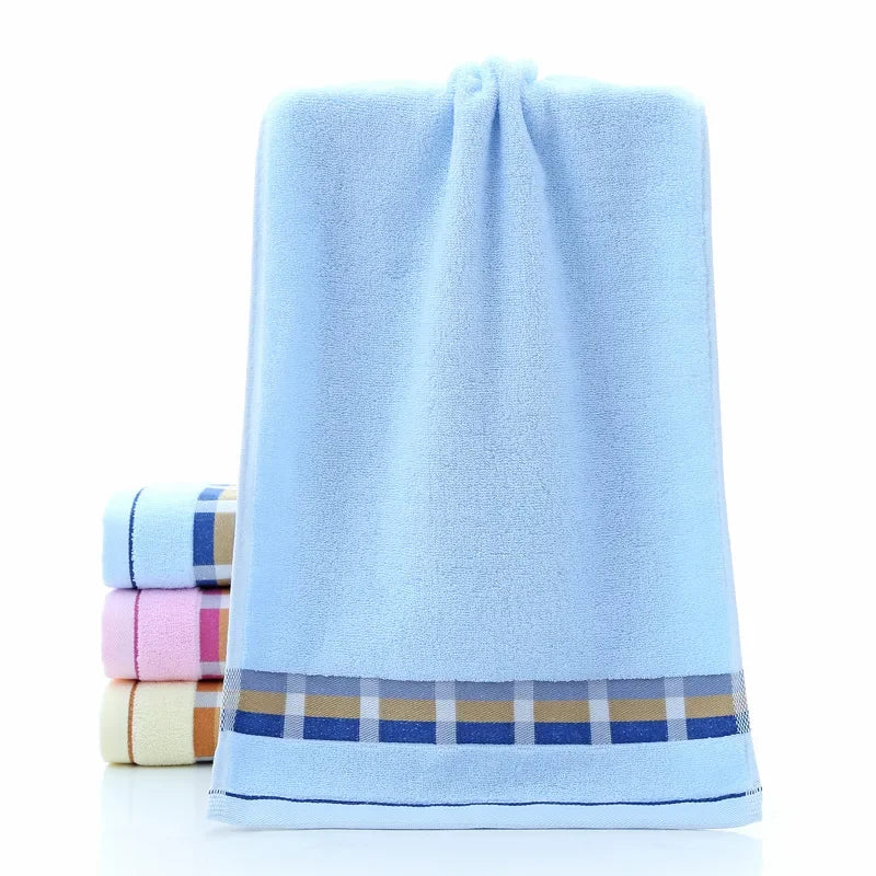 Serviette de bain absorbante pour adulte, couleur unie, douce, pour le visage et les mains, pour la salle de bain, 35 x 75 cm