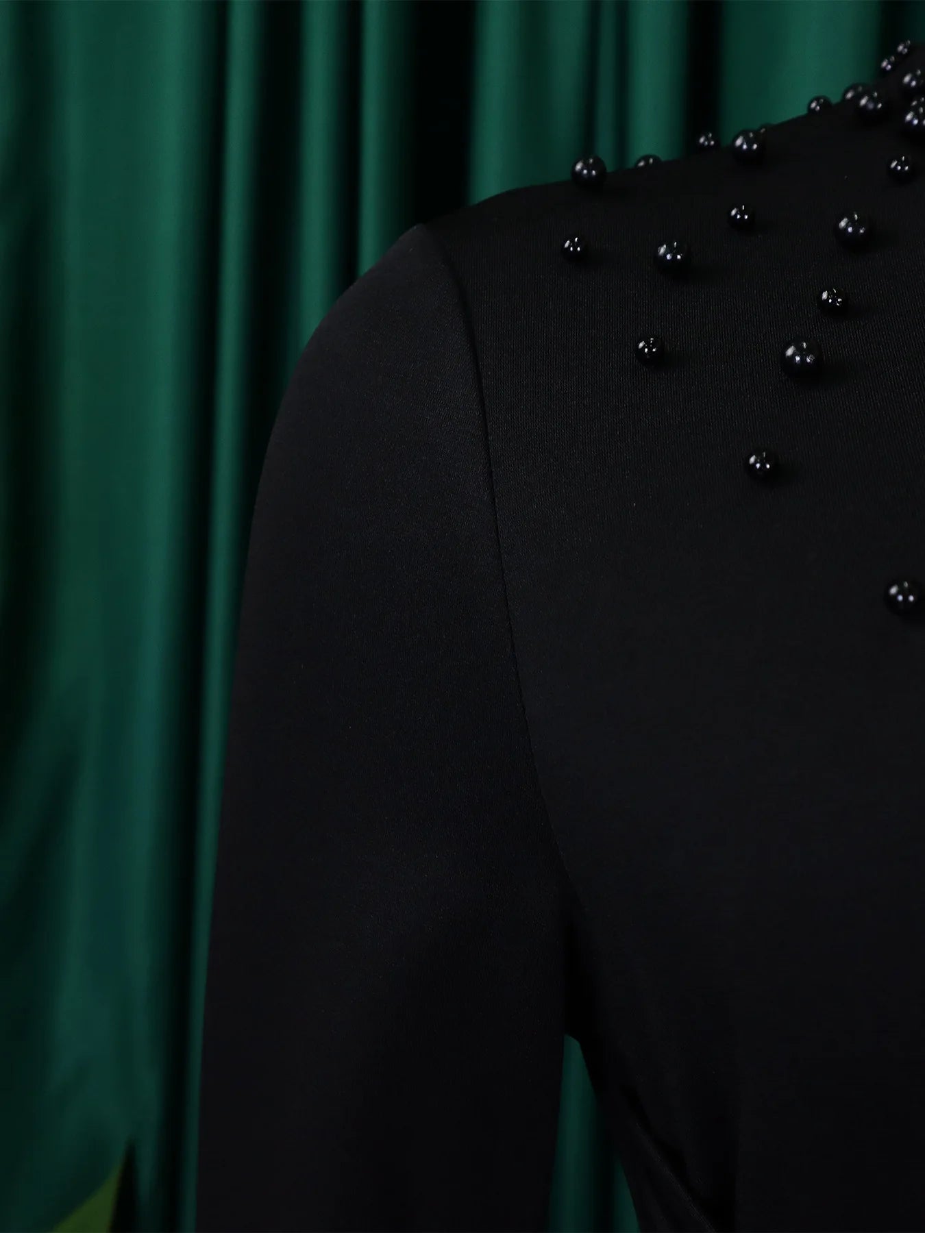 Vestido Elegante Africano para Mujer, Vestidos de Noche con Cuello Alto y Cuentas a la Moda, Vestido Delgado de Temperamento para Mujer, Vestidos Casuales de Manga Larga