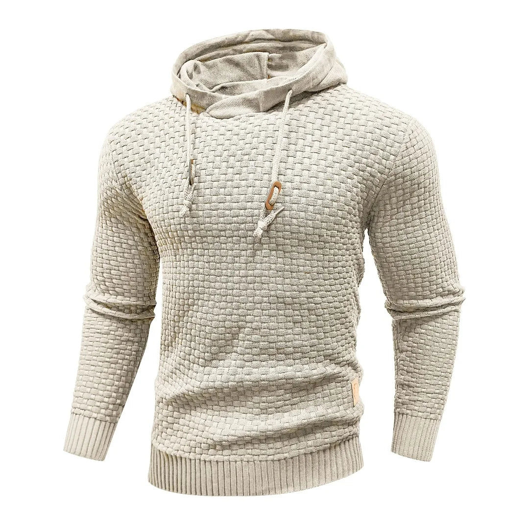 Men's Sweatshirt Spring New Oversize Long Sleeve Solid Knitted Hoodie Pullover Hoodies Comfortable Sweater Us Size