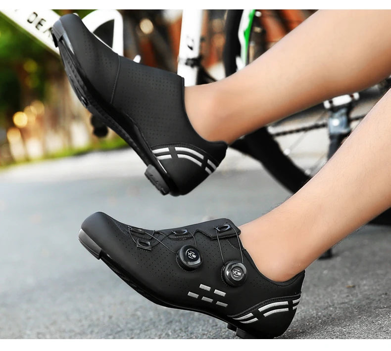 Zapatillas de Ciclismo de Velocidad, Zapatillas de Ciclismo de Carretera para Hombres y Mujeres, Zapatillas de Ciclismo de Ruta, Zapatillas de Ciclismo de Carreras Autoblocantes para Shimano