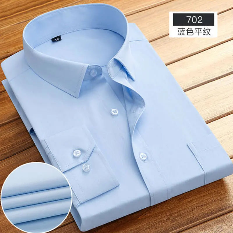 Camisa de manga larga para hombre primavera verano negocios casual algodón sin planchado alta calidad transpirable moda rayas nuevo