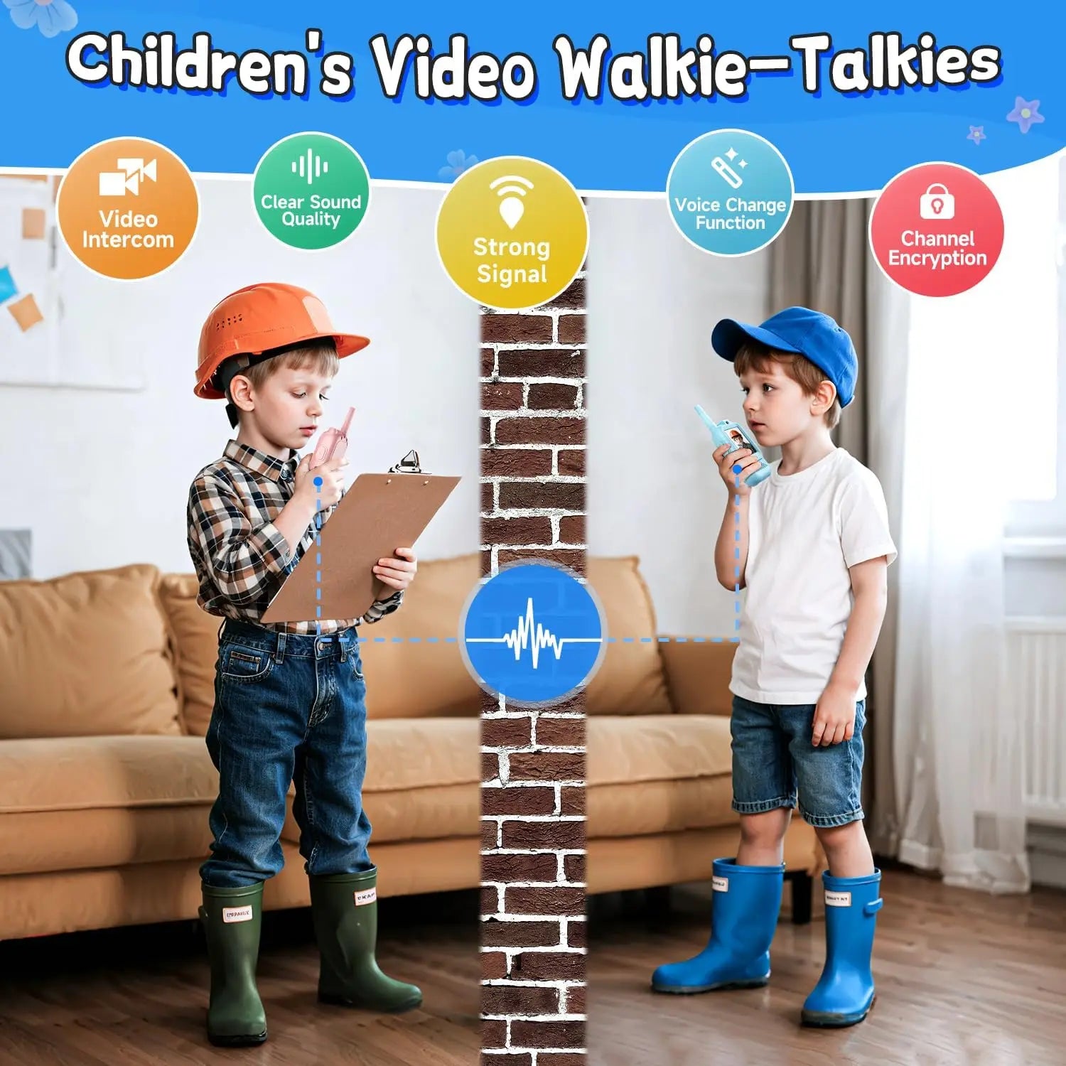 Kids Video Walkie Talkies (HD Screen)